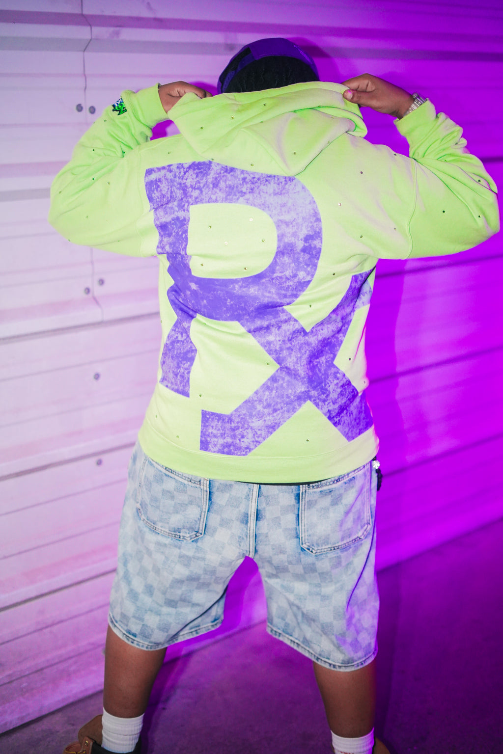 NSRX RHINESTONE ZIP-UP