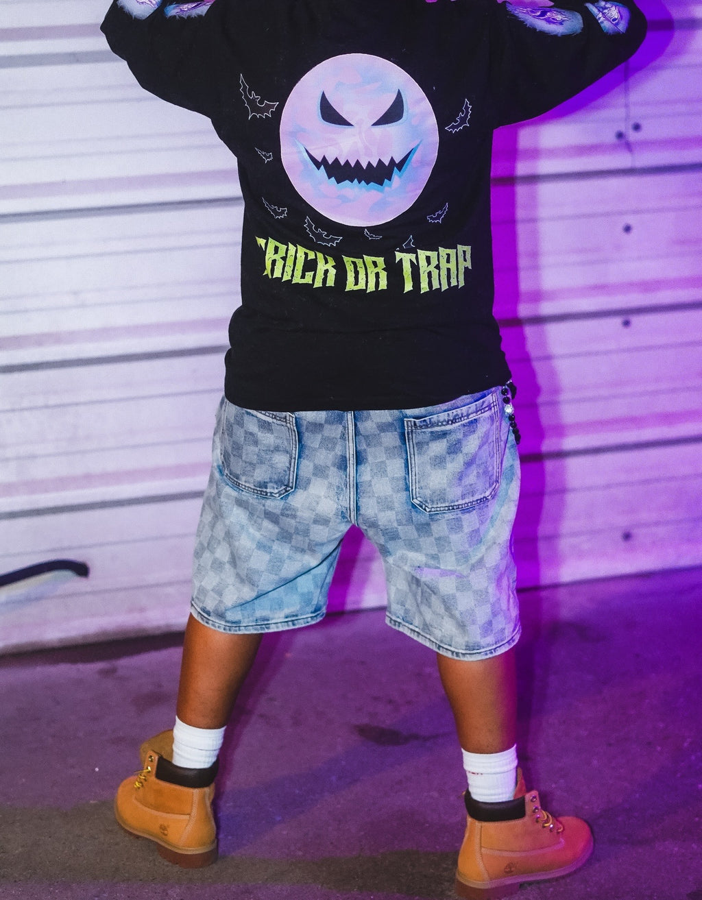 GRAVEYARD SHIFT “TRICK OR TRAP” LONG SLEEVE TEE HALLOWEEN EDITION