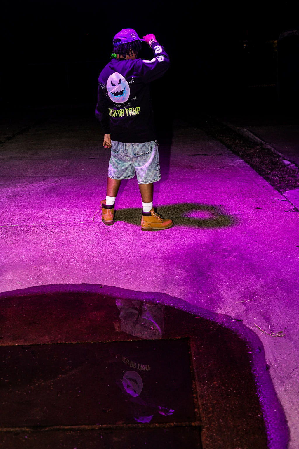 GRAVEYARD SHIFT “TRICK OR TRAP” LONG SLEEVE TEE HALLOWEEN EDITION