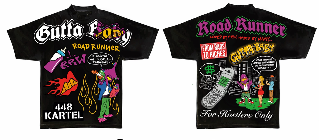  neighborhood supplier rrw x gutta baby streetwear tee