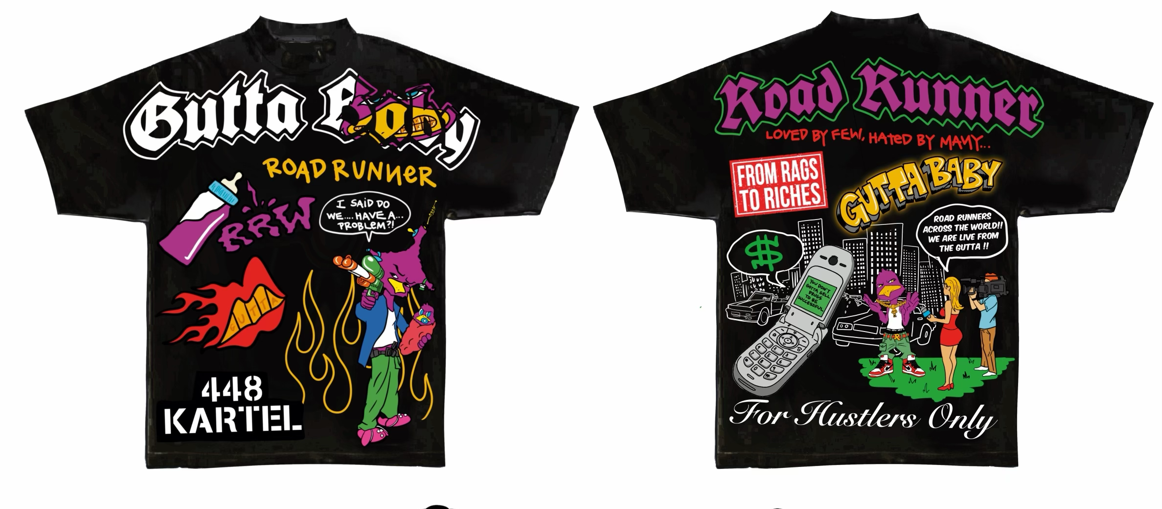  neighborhood supplier rrw x gutta baby streetwear tee