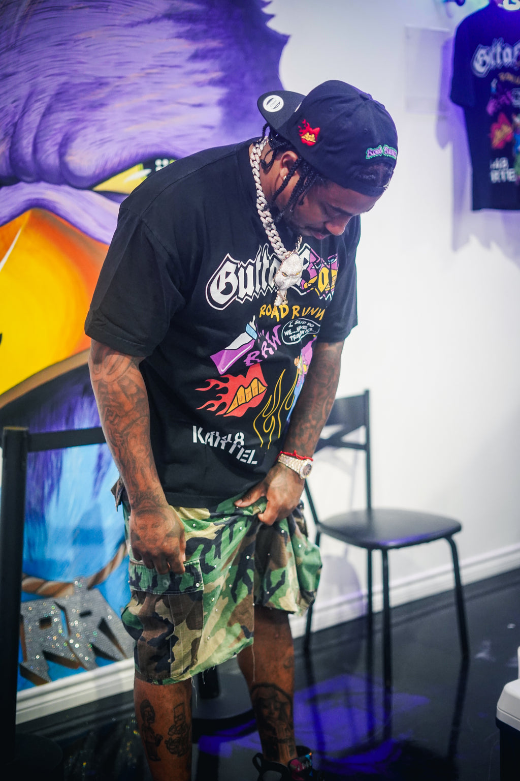 roadrun cmoe in neighborhood supplier gutta baby x rrw road runner world collab streetwear tee