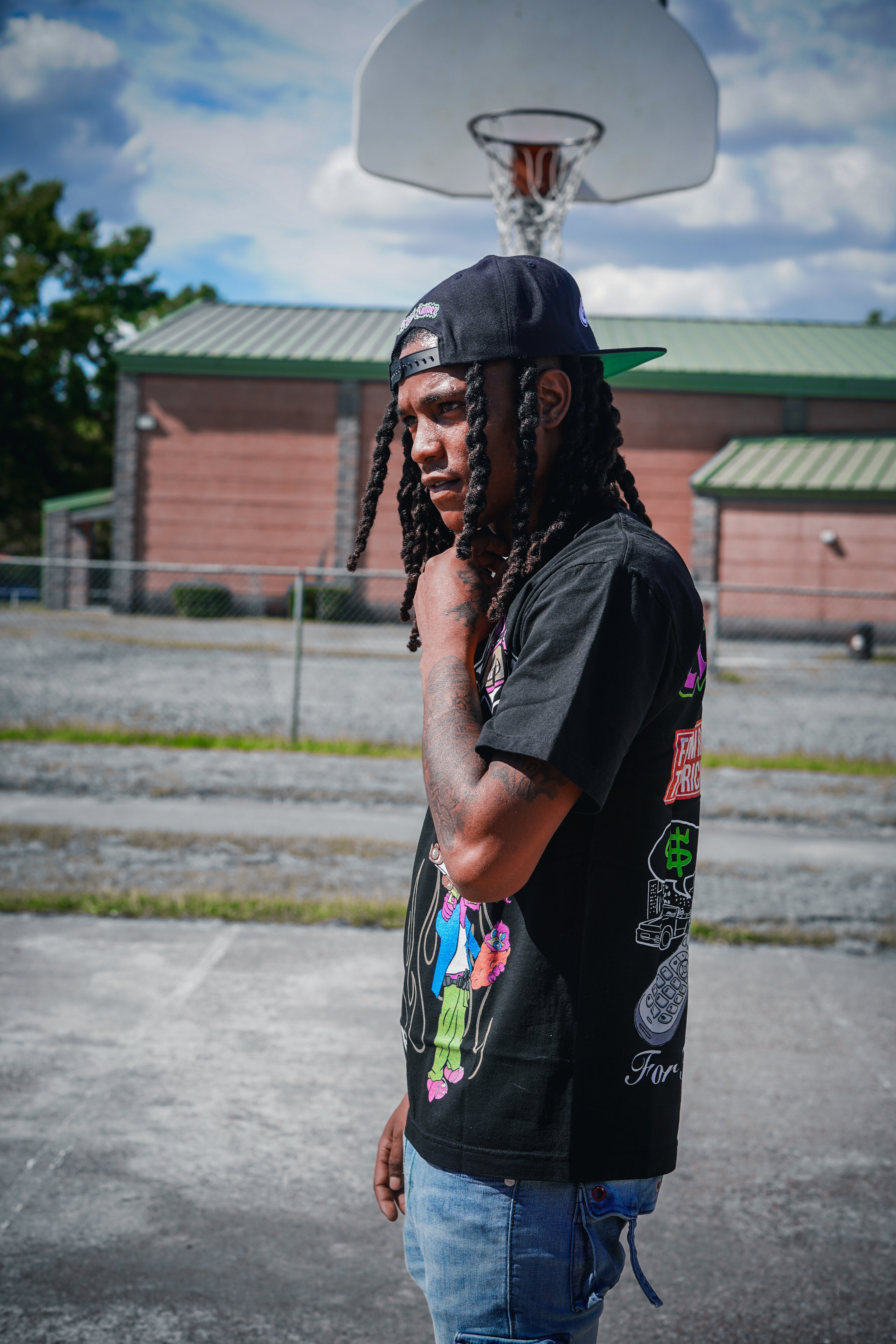 neighborhood supplier gutta baby x rrw road runner world collab streetwear tee and hat