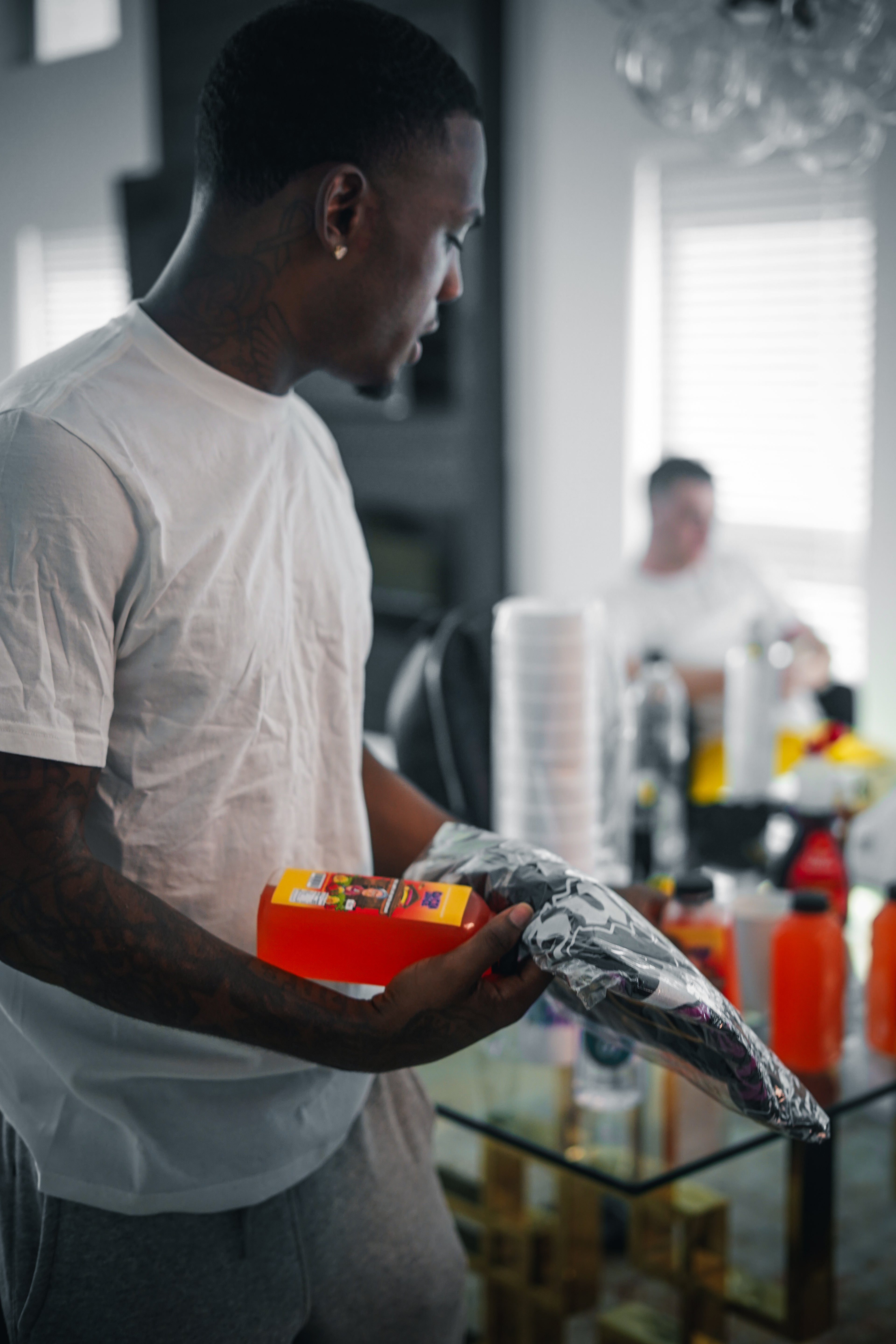 fll killa with neighborhood supplier gutta juice lemonade and gutta juice styrofoam double cups