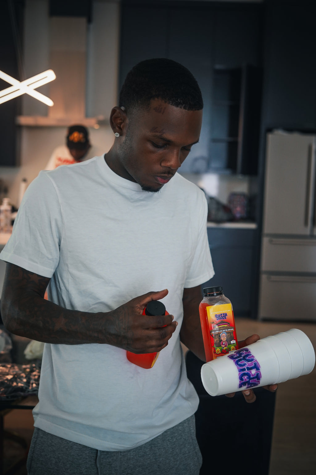 fll killa with neighborhood supplier gutta juice lemonade and gutta juice styrofoam double cups