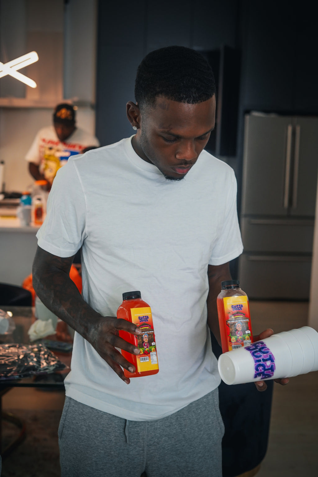 fll killa with neighborhood supplier gutta juice lemonade and gutta juice styrofoam double cups
